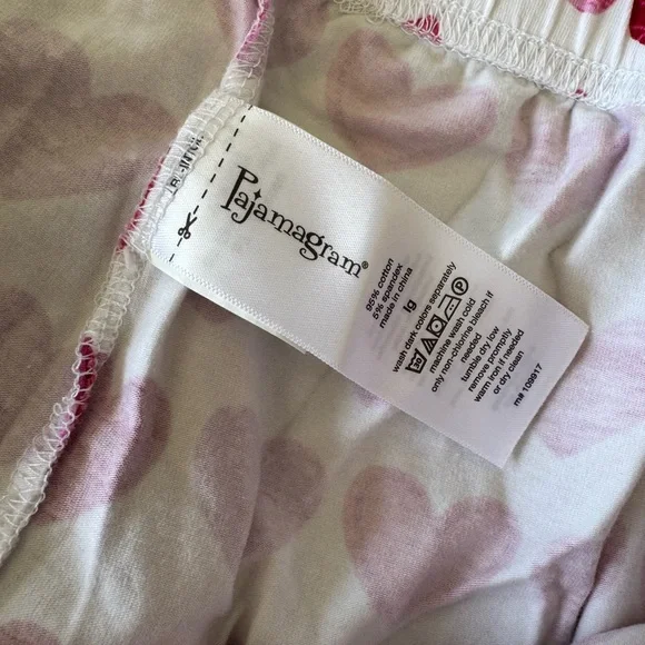 Be Mine Heart Pajama Set - Red and Pink - Picture 5 of 7